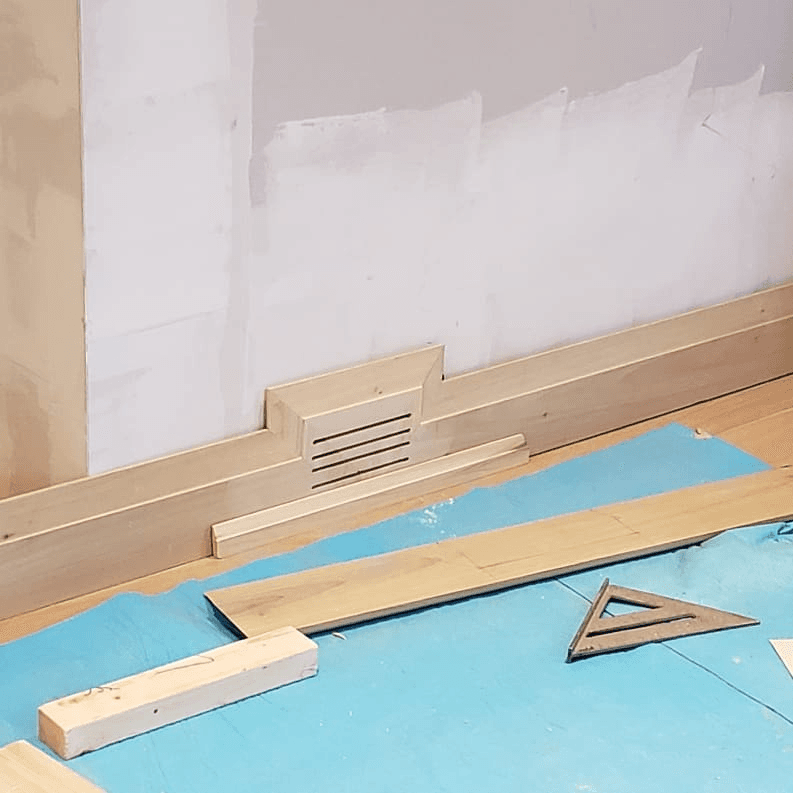 Custom Baseboard Vent Trim